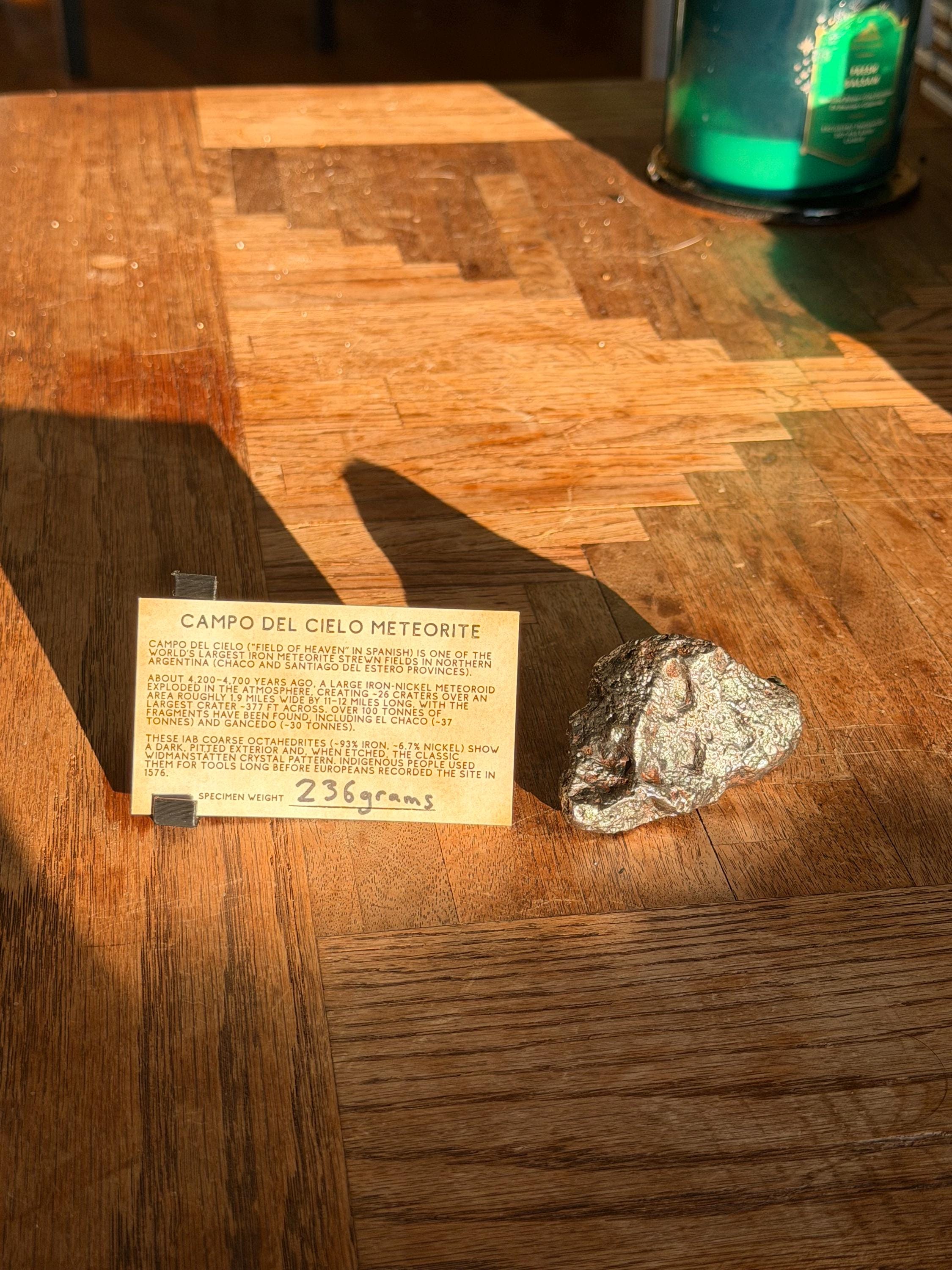 Authentic Meteorite - Campo del Cielo - 236 grams